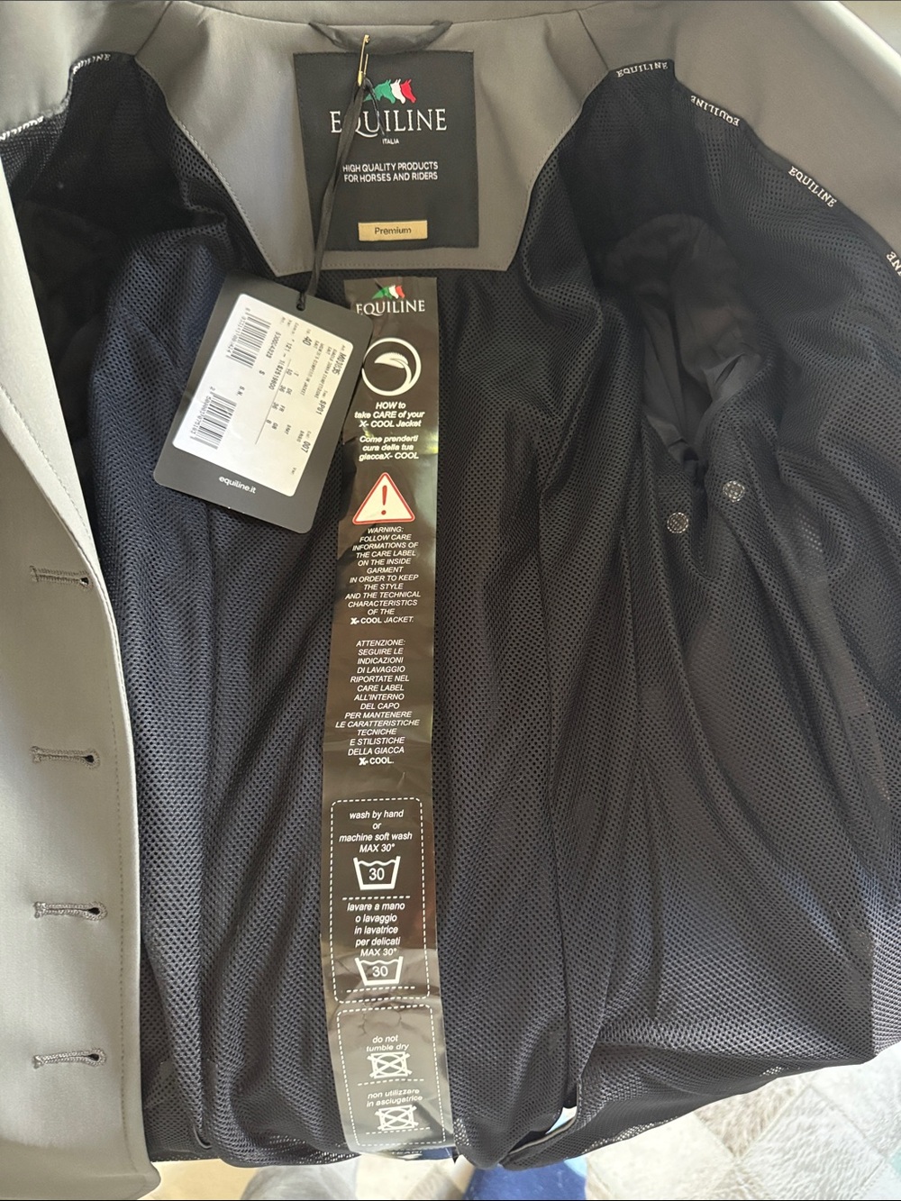 EQUILINE Italia Women’s Gray Show Blazer - Tailored Sport Coat PRICE FIRM - Picture 8 of 12